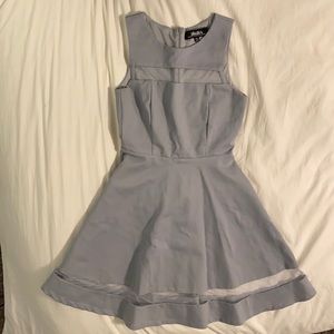 Lulus gray mesh dress